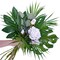 Artificial Areca Palm Leaves, 8 Pcs Faux Tropical Palm Tree Leaves Stems for Floral Arrangement, Hawaiian Luau, Jungle Beach Wedding Party Decor, 28 Inches Tall